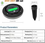 Torchtree Solar Lights Outdoor Garden,600mAh Solar Ground Lights, 8 LED Solar Disk Lights for Garden Lawn Pathway Yard Landscape Walkway（8 Pack Bright White） ﻿ - Image 3