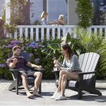 Keter Pack of 2 Alpine Adirondack Chairs | Outdoor Resin Garden Chairs with Wood-Effect Finish & Cup Holder | Weatherproof, Low Maintenance & Durable | 160kg Load | 10-Year Guarantee - Image 3