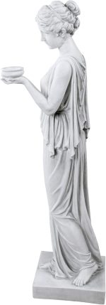 Design Toscano KY71304 Hebe the Goddess of Youth Greek Garden Statue, Large 81 cm, Polyresin, Antique Stone - Image 4