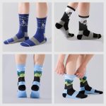 Jeasona 3 Pairs Atheltic Crew Socks for Men Size 9-11 Cushioned Sportswear Sports Gifts - Image 6
