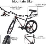 24/26/27.5 Inch Mountain Bike 21 Speed Drivetrain Bike Mountain Bicycle for Adult 3/10 Spoke Wheels bicycle Men Dual Suspension Hardtail Bike Women Sport Cycling - Image 3
