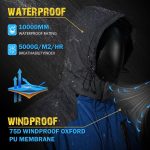 Mens Waterproof Winter Jacket with Removable Hood - Image 4