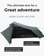 Highlander Blackthorn 1 Person Tent – Lightweight & Waterproof. 4 Season Tent for 1 Person. Quick And Easy Pitch Ultra Low-Profile for Hiking, Fishing, Cyclists & Backpacking - Image 3