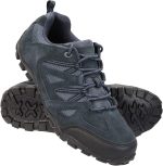 Mountain Warehouse Outdoor Mens Walking Shoes - Suede Mesh Upper Footwear, Cushioned EVA Footbed, Rubber Outsole - for Spring Summer, Hiking, Camping, Travelling - Image 4