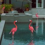 XONOR Metal Flamingo Garden Statues Red Flamingo Yard Art Outdoor Sculptures for Home Patio Lawn Backyard Décor, Set of 2 - Image 5