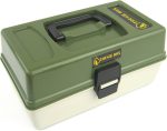 Fishing Tackle Box 2 Tray Cantilever 'Tough Box' Sea Coarse Game Fishing - Image 3