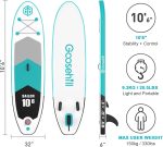 Goosehill Inflatable Stand Up Paddle Board, Premium SUP Package, 10' Long 32" Wide 6" Thick, Patterns Open for Customization - Image 3