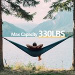 COVACURE Camping Hammock - 270 * 150cm Ultralight 70-Denier Durable & Breathable Nylon Travel Hammocks with Two 10FT Tree Straps for Outdoor Camping Accessories (Blue) - Image 3