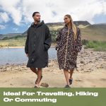 OHS Adults Drying Robe, Gifts for Mum Outdoor Waterproof Changing Robe Comfy Sherpa Privacy Robes for Women Men, Stay Dry Swimming Camping Drying Robes - S/M, L/XL - Image 3