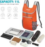 G4Free 11L Ultra Lightweight Backpack Small Foldable Rucksack Unisex Hiking Bag - Image 5