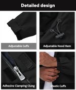 Men's Softshell Jackets Mens Waterproof Jacket Outdoor Lightweight Breathable Windbreaker Hiking Camping Coat - Image 5