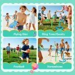 Outdoor Sports Game Set – 8-in-1 Backyard and Beach Games with flying disk, Badminton, Toss Games, Catch Ball, and Portable Storage Bag - Image 5