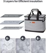 Kollea Cool Bag - 30 Litre Cool box -Insulated Cooler Bag Lunch Bag Keep Warm and Cold, Leak-Proof, With Carriying Straps, Multiple Pockets - Ideal for Travel, Camping, Picnics, BBQ - Image 4