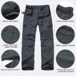 Jessie Kidden Hiking Walking Trousers Men,Quick Dry Convertible Lightweight Breathable Waterproof Outdoor Fishing Work Zip Off Cargo Pants - Image 4