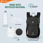 SKYSPER Hiking Backpack 15L Recycled Rucksack Travel Hiking Pack Lightweight Day Pack for Women Men - Image 3
