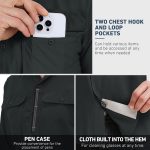 Mens Long Sleeve Sun Protection Shirt UV Quick Dry Breathable Fishing Safari Shirts for Hiking Walking Travel Camping - Image 4