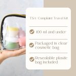 Travel Toiletries for Women, Essentials Travel Toiletries Set for Women, Mini Toiletries Set for Holiday, Hospital, Maternity, Mini Toiletries Airport Approved Liquids - Image 5