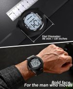 SOCICO Men Digital Watch 3ATM Waterproof Sport with LED Back Light/Alarm/Date/Stopwatch, Outdoor Multifunctional Digital Wrist Watches - Image 3