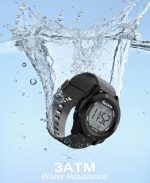 SOCICO Men Digital Watch 3ATM Waterproof Sport with LED Back Light/Alarm/Date/Stopwatch, Outdoor Multifunctional Digital Wrist Watches - Image 4