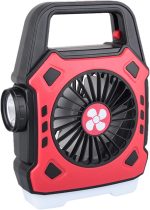 Camping Fans for Tents | Rechargeable Portable Lamp Cooling Gear | Tent Fans for Camping Hangable,for Camper Van Rv Outdoor Travel Car Fishing Beach Home Truck - Image 6