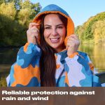 OHS Adults Drying Robe, Gifts for Mum Outdoor Waterproof Changing Robe Womens Jacket Comfy Sherpa Privacy Robes for Women Men, Stay Dry Swimming Camping Drying Robes - S/M, L/XL - Image 3