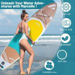 Paddle Board, 10’6 x 33” x 6” Inflatable Stand UP Paddle Board with Waterproof Storage Bag, Backpack, Pump, non slip Mat, Phone Case Ultra-Light Paddle Boards for Adults - Image 3
