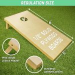 GoSports Solid Wood Premium Cornhole Sets - Choose 4 x 2 ft or 3 x 2 ft - Game Boards Include Set of 8 Cornhole Toss Bags - Image 3