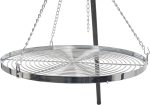 La Hacienda Tripod with BBQ Cooking Grill - Adjustable Height - Portable - Camping, Black - Image 4
