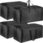 4 Pack Large Heavy Duty Travel Bag, Foldable Gym Bag, Sports Bag, Strong 600D Oxford Duffle Bags, Lightweight Waterproof Tote Bag, Weekend Holdall Bag, 128L (128L) - Image 2