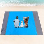 AUXHCYL Beach Blanket Beach Mat, 200x250cm Picnic Blanket Large, Sandless Beach Blanket Waterproof Sandproof,with 4 Stakes for 5-8 Adults,Lightweight Beach Accessories,Camping,Outdoor Essentials - Image 2
