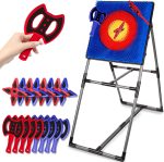 Axe Throwing Game for Backyard, Axe Throwing Target Set with 16 Throwing Axes Outdoor Games Indoor Carnival Yard Lawn Backyard Games for Age 3-12 - Image 2