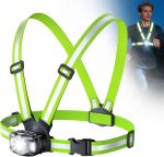 Babacom Running Lights for Runners, 500LM Running Chest Light, 45° Adjustable Beam & 6 Modes, 360° Reflective Running Vest, 1800mAh Rechargeable Alternative Headlamp for Camping/Hiking/Jogging - Image 2