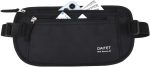 DAITET Money Belt - Passport Holder Secure Hidden Travel Wallet with RFID Blocking, Undercover Fanny Pack (Black) - Image 2