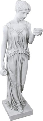 Design Toscano KY71304 Hebe the Goddess of Youth Greek Garden Statue, Large 81 cm, Polyresin, Antique Stone - Image 2