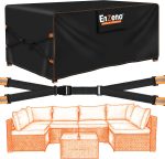 Enzeno Large Garden Furniture Covers Waterproof,300x250x100 Outdoor Furniture Set Covers,500D Heavy Duty Patio Furniture Cover,New Upgrade X-shape windproof design for Chair and Table Rattan Sofa. - Image 2