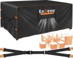 Enzeno New Upgrade Garden Furniture Set Covers Waterproof,500D Heavy Duty Oxford cloth Outdoor Furniture Covers,Wider Vents for Patio Chair and Table Rattan Sofa 242x182x100cm Rectangular - Image 2