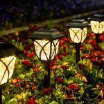 GIGALUMI Solar Lights Outdoor Garden, 6 Pack LED Garden Solar Lights Waterproof, Solar Powered Pathway Lights for Yard, Patio, Landscape, Walkway, Path (Warm White) - Image 2