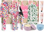 Gardening Gifts For Women, Garden Tools Set Floral Print Fork Trowel Set, Candles Gloves,3Hand Cream, Birthday Gift for 50Th 60Th 70Th Mum, Retirement, Mothers Day, Christmas (red blue) - Image 2