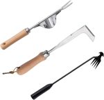 Hand Weeder Tool Garden Weeding Tool, Uprooting Weeding Tool Gardening Weeder Tool, Stainless Steel Gardening Tools for Yard and Garden, 3 Pcs - Image 2