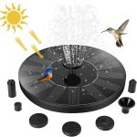 Jsdoin Solar Fountain Pump,Solar Powered Water Features with 7 Nozzles for The Garden, Floating Pond Pump for Bird Bath,Pool, Patio,Pond and Fish Tank - Image 2
