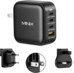 MINIX 100W Turbo 4-Ports GaN Wall Charger, 3 x USB-C port Fast Charging Adapter(Max 100W/20W), 1 USB-A (Max 18W). Compatible with USB-A and USB-C phones, laptop, tablet and More.(NEO P3) - Image 2