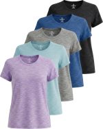 Real Essentials Women's Casual Yoga Shirt (Pack of 5) - Image 2