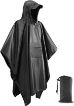 Victoper Waterproof Poncho Adult, Reusable Rain Poncho Adult Waterproof Poncho Waterproof Adult Lightweight Waterproof Raincoat for Outdoor Hiking Camping Cycling Traveling - Image 2