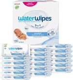 WaterWipes Sensitive+ Newborn & Baby Wipes, 1080 Count (18 Packs), 3-In-1 Cleans, Cares, Protects, 99.9% Water, Unscented - Image 2
