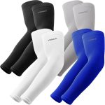 YQXCC 4 Pairs Arm Sleeves | Cooling UV Sun Protection | Sports Compression | for Men Women | for Golf Basketball Football - Image 2