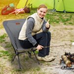 Rainberg Ultra Lightweight Camping Chair, Folding Chair, Camping Chairs for Adults, Foldable Garden Outdoor Picnic BBQ Chairs. (Pack of 1, Grey) - Image 3