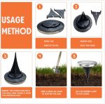 Jsdoin Solar Lights Outdoor Garden,Deck Lights Solar Powered - 8 LED,for Landscape,Walkway,Lawn,Steps Decks,Pathway Yard Stairs Fences,Garden Decorations Warm (4) - Image 4