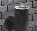Long Life Lamp Company Black Stainless Steel Double Wall Light IP65 Up Down Outdoor Wall Light ZLC035B - Image 3