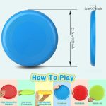 6-piece sports frisbee, non-slip soft silicone frisbe, beach toy, outdoor game, parent-child outdoor sports throwing and catching game, lawn garden frisbe gift - Image 3