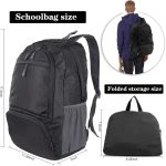 Lightweight Foldable Packable Rucksack Waterproof Breathable Daypack For Outdoor Camping Hiking Travel School Backpack Women Men Kids - Image 3